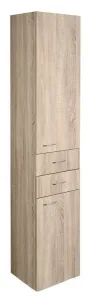 AQUALINE - ZOJA/KERAMIA FRESH skrinka vysoká 35x184x29cm, dub platin 51222