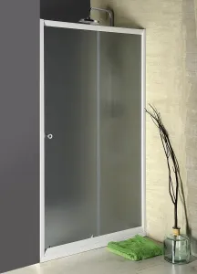 AQUALINE - AMADEO posuvné sprchové dvere 1100 sklo Brick BTS110