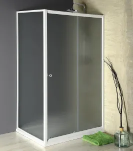 AQUALINE - AMADEO obdĺžniková sprchová zástena 1100x900 L/P varianta, sklo Brick BTS110BTP90