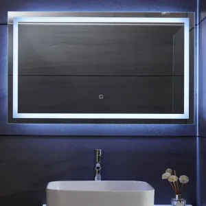 AQUAMARIN kúpeľňové zrkadlo s LED osvetlením, 100 x 60 cm #1811694