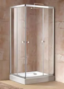 AQUATEK Sprchovací kút obdĺžnikový s dvoma zásuvnými dverami HOLIDAY R4 90x70