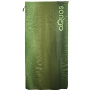 AQUOS TECH TOWEL 75x150 Rýchloschnúci športový uterák, zelená, veľkosť