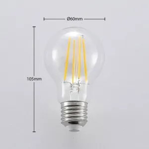 LED žiarovka E27 A60 6,5W 827 stmievač sada 3 ks