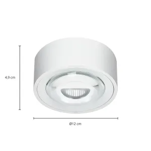 Arcchio Rotari LED stropné svietidlo, šošovka, 1-svetelné pevné