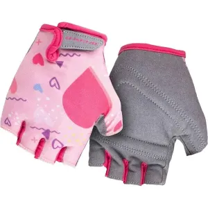 Arcore LUKE Dievčenské cyklistické rukavice, ružová, veľkosť #445302