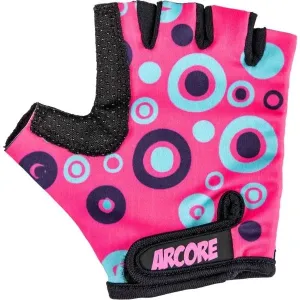 Arcore ZOAC Detské cyklistické rukavice, ružová, veľkosť