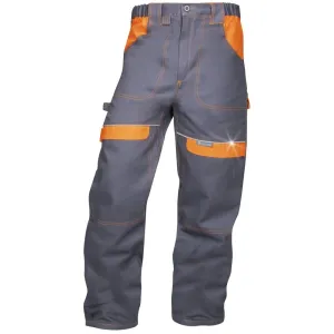 Pánske montérkové nohavice do pása Ardon Cool Trend - veľkosť: 50, farba: sivá/oranžová