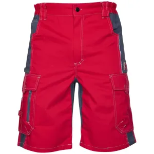 Pánske montérkové šortky Ardon Vision - veľkosť: 50, farba: červená/sivá