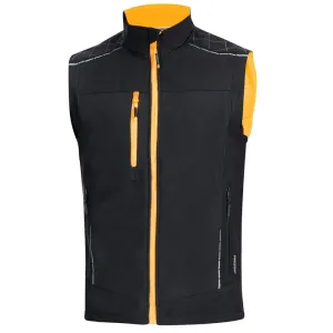 Pánska softshellová vesta Ardon Vision - veľkosť: 4XL, farba: čierna/oranžová