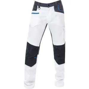 Pánske strečové montérkové nohavice Ardon 4Xstretch - veľkosť: 46, farba: biela