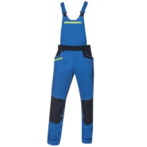 Pánske strečové montérkové nohavice na traky Ardon 4Xstretch - veľkosť: 54, farba: modrá