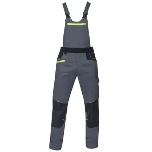 Pánske strečové montérkové nohavice na traky Ardon 4Xstretch - veľkosť: 46, farba: sivá