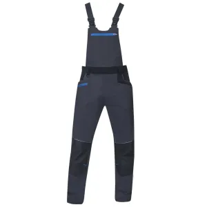 Pánske strečové montérkové nohavice na traky Ardon 4Xstretch - veľkosť: 58, farba: tmavo šedá