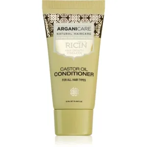 Arganicare Ricin hydratačný a vyživujúci kondicionér pre podporu rastu vlasov pre všetky typy vlasov 50 ml