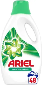 Ariel Mountain Spring tekutý prací gel pro čisté a voňavé prádlo bez skvrn 48 PD 2,64 l