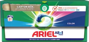Ariel All-in-1 PODS Color, Gélové Kapsuly Na Pranie, 31 Praní