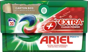 Ariel All-in-1 PODS Extra clean, Gélové Kapsuly Na Pranie, 20 Praní