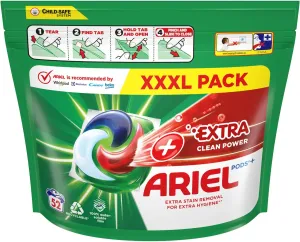 Ariel All-in-1 PODS Extra clean, Gélové Kapsuly Na Pranie, 52 Praní
