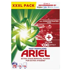 ARIEL  +Ultra Oxi Effect Prací prášok Box 70 praní 3,85 kg