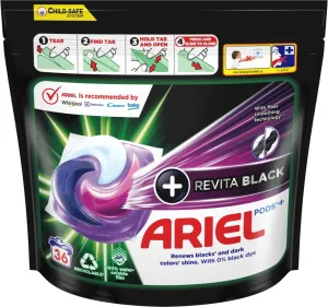 Ariel All-in-1 PODS Revita black, Gélové Kapsuly Na Pranie, 36 Praní