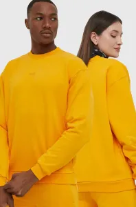 Bavlnená mikina Arkk Copenhagen žltá farba, jednofarebná #218471