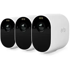 Arlo Essential Outdoor Security Camera – 3 ks, biela