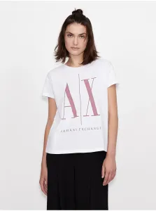 Biele dámske tričko Armani Exchange #5573740