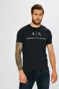 Tričko Armani Exchange pánsky, tmavomodrá farba, s potlačou #156263