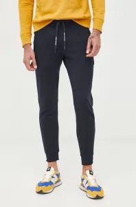 Nohavice Armani Exchange pánske, tmavomodrá farba, jednofarebné #267259