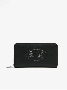 Peňaženka Armani Exchange dámsky, čierna farba #585468