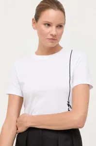 Bavlnené tričko Armani Exchange biela farba #8741611