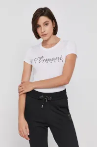 Bavlnené tričko Armani Exchange biela farba,, 8NYT91 YJG3Z NOS