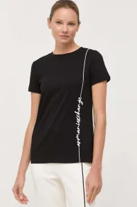 Bavlnené tričko Armani Exchange čierna farba #8741610