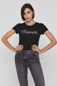 Bavlnené tričko Armani Exchange čierna farba, 8NYT91 YJG3Z NOS