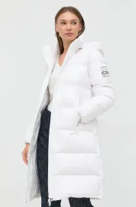 Páperová bunda Armani Exchange dámska, biela farba, zimná, #8834163