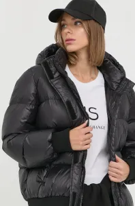 Páperová bunda Armani Exchange dámska, čierna farba, zimná, #6904126