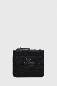 Peňaženka Armani Exchange dámsky, čierna farba #8589155