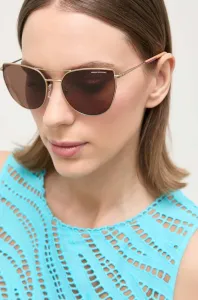 Slnečné okuliare Armani Exchange dámske, béžová farba #8657929