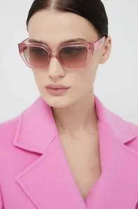 Slnečné okuliare Armani Exchange dámske, ružová farba #5909019
