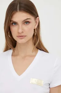 Tričko Armani Exchange dámsky, biela farba
