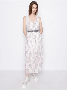 White Women Patterned Maxi-Dresses Armani Exchange - Women #6852515