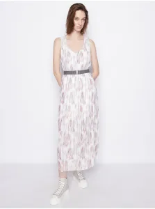 White Women Patterned Maxi-Dresses Armani Exchange - Women #6852514