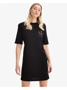 Čierne dámske šaty Armani Exchange #5570629