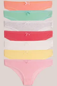 armonika Women's Cotton Lycra Colorful Panties 7 Pack