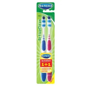 Zubná kefka Astera Active Clean soft 1+1 AROMA