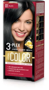 Farba na vlasy - čierna č. 01 Aroma Color