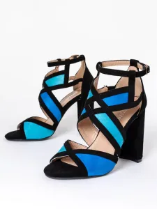 Čierno-modré sandále Tina #8448708