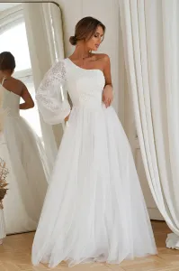 Biele svadobné šaty Lorena #8899389