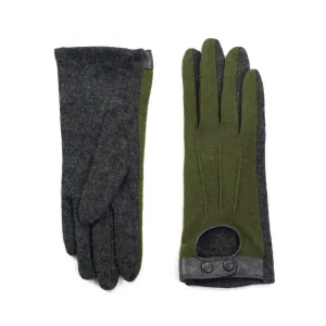 Art Of Polo Woman's Gloves rk19290 Graphite/Olive