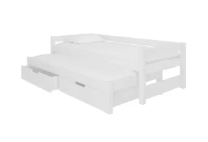 ArtAdrk Detská posteľ s prístelkou FRAGA Farba: biela / ružová #6736769